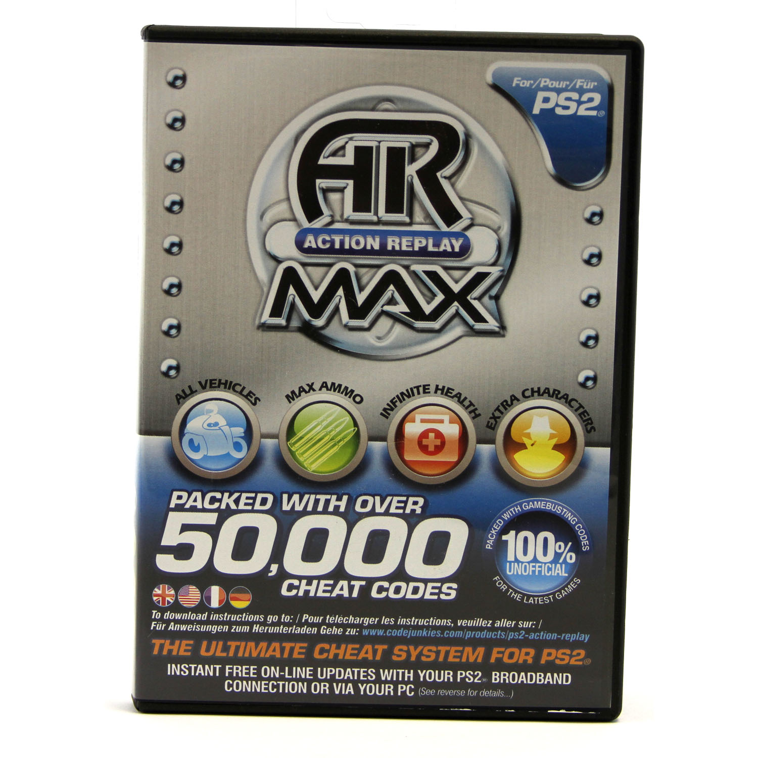 action replay max ps2 elf