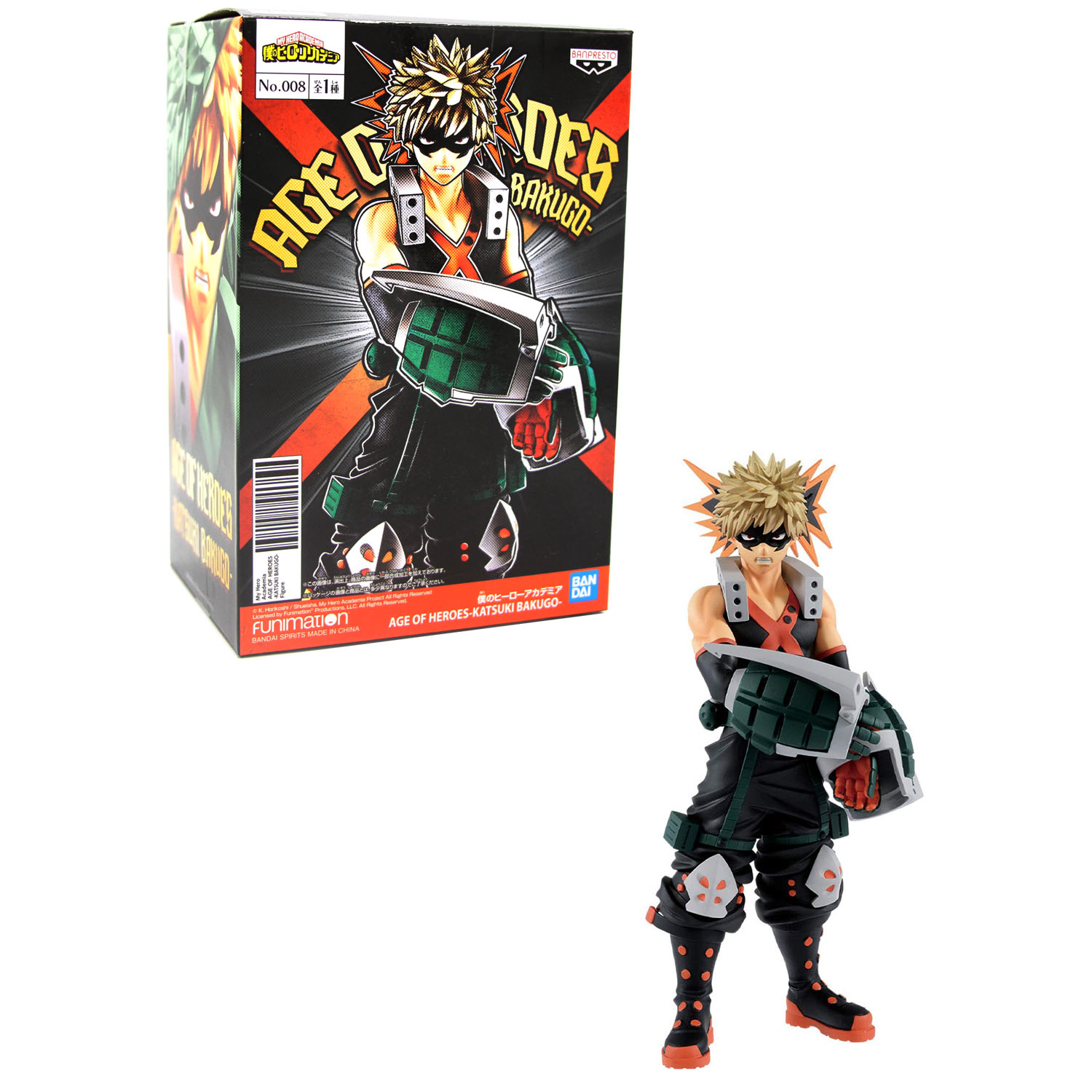 Official Bakugo My Hero Academia Age Of Heroes Action Figure Banpresto Ebay