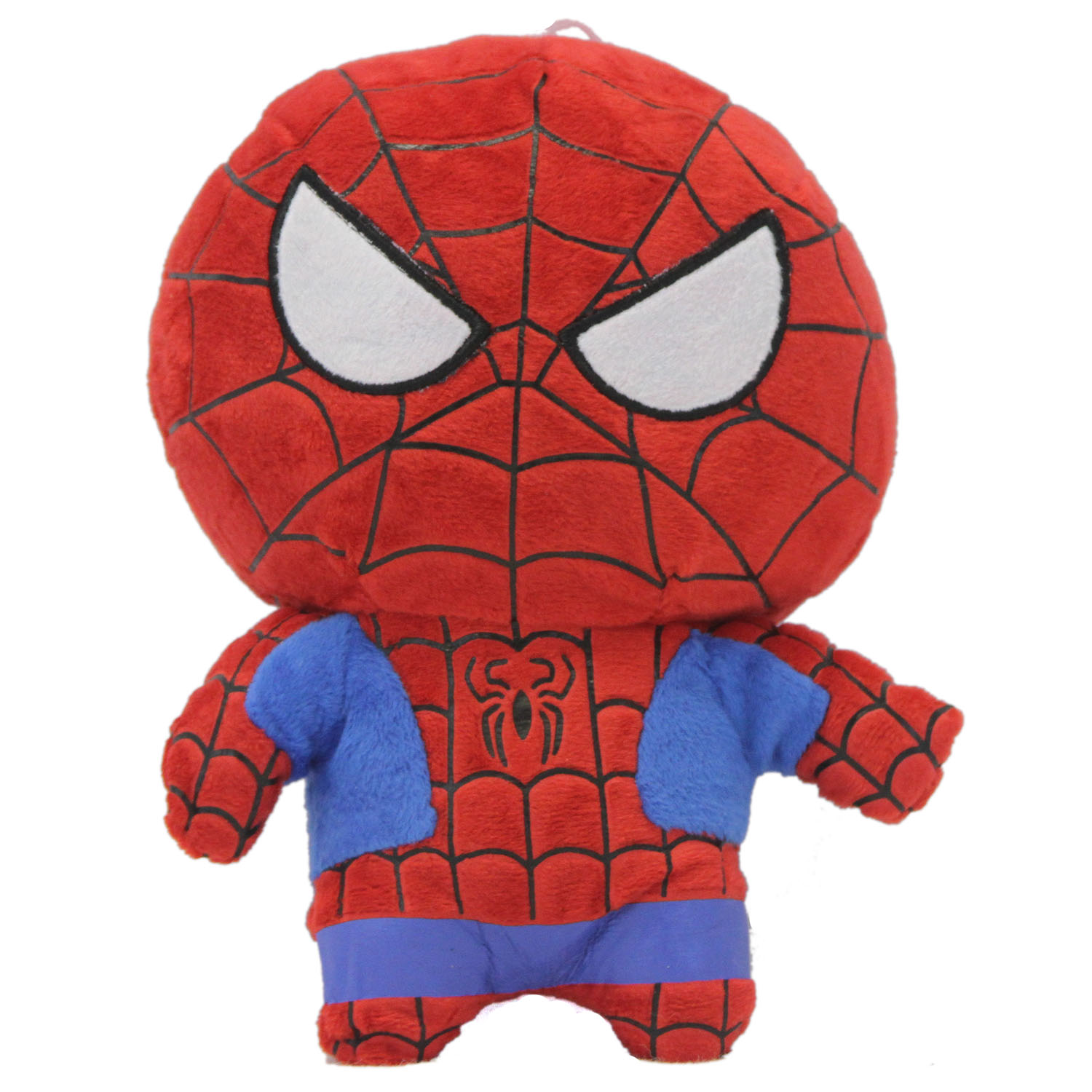 black spider man plush